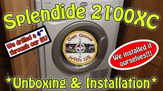 Splendide 2100XC Washer Dryer Combo Install in our RV [upl. by Assillim]