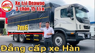 Giới thiệu chi tiết Deawoo Maximus 15 tấn 3 chân quot 1 giò rút quot 2023  Deawoo 3 chân 15 tấn 7m6 [upl. by Runck]