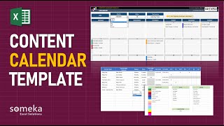 Content Calendar Template  Excel Template Every Marketer Needs [upl. by Kowalski]