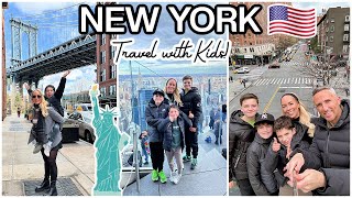 NEW YORK VLOG with kids Earthquake Sightseeing  Tips for NYC [upl. by Hatokad630]