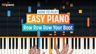 Row Row Row Your Boat Piano Solo  Sheet Music  Arr Felix Sun [upl. by Ruomyes11]