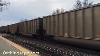 Freight Train Passing By  BNSF Train Passing La Grange Illinois  Train Videos for Toddlers App [upl. by Yelekalb]