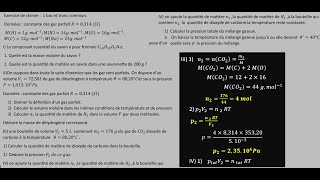 Exercice de chimie et grandeur physique liés à la quantité de matière  1 bac et tronc commun [upl. by Nniroc541]