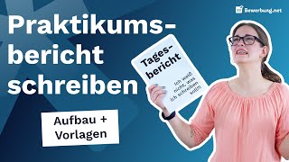 Praktikumsbericht schreiben  Aufbau  Vorlagen für deine Praktikumsmappe [upl. by Madeleine]