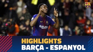 HIGHLIGHTS FC Barcelona  Espanyol 00 42 [upl. by Ynor]