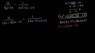 Adding Rational Expressions Example 3 [upl. by Samaria439]