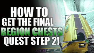 Destiny 2 How To Get Six Region Chest For FYNCH Quest Step In The Throne World For The Witch Queen [upl. by Oiratno]