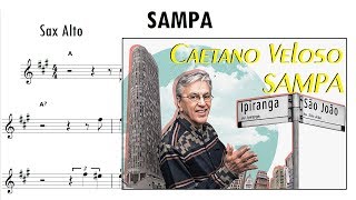 Sampa  Caetano Veloso Sax Alto Partitura [upl. by Raine595]