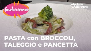 PASTA con BROCCOLI FONDUTA di TALEGGIO e PANCETTA  ABBINAMENTO PERFETTO😍😋 [upl. by Messere]