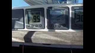 Dragonfly 1200 Sailing at 9 Knots Plus Off Milford CT [upl. by Rennoc]