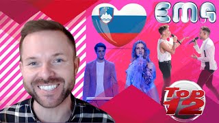 EMA 2022 TOP 12 🇸🇮  SLOVENIA EUROVISION  EUROVISION CONTEST 2022  SLOVENIA EUROVISION REACTION [upl. by Euridice]