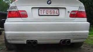 BMW E46 M3 Eisenmann exhaust [upl. by Clementas]