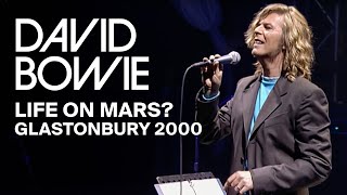 David Bowie  Life On Mars Live at Glastonbury Video Clip [upl. by Gollin]