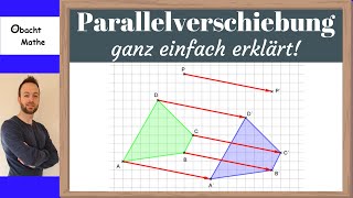 Parallelverschiebung  ganz einfach erklärt mit Beispielen  ObachtMathe [upl. by Eliak887]