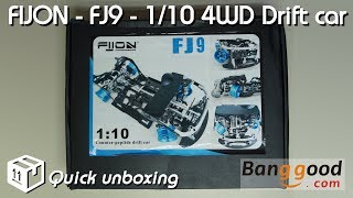 • FIJON  FJ9  110 4WD drift car  Quick unboxing • [upl. by Einnim645]