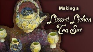 Sculpting a Lichen and Lizard inspired Teapot and Tea Set by Miss Wondersmith [upl. by Gerg]