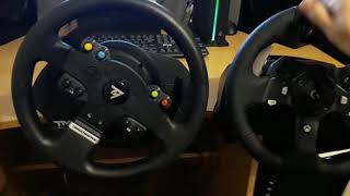 Thrustmaster TMX vs Logitech G920 wheel and buttons noise [upl. by Dyl]