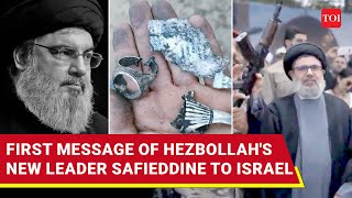 Swear On Nasrallah Hezbollah Leader Kisses Gun Warns Israel Hashem Safieddine Video Viral [upl. by Aneles724]