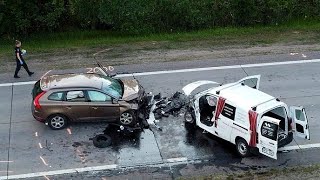 Volvo crash Volvo XC60 vs Toyota Proace Volvo For Life DDrive [upl. by Hermia]