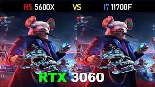 R5 5600X vs i7 11700F  RTX 3060  Gaming Comparisons [upl. by Karb925]