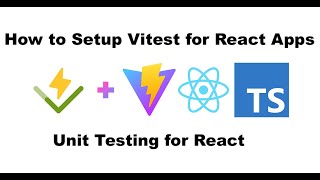 Setup Vitest Unit Testing For React Vite Apps August 2024 [upl. by Zulaledairam]