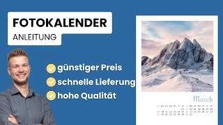 Fotokalender gestalten für 2025  Anleitung amp bester Anbieter [upl. by Animar867]