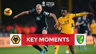 Wolves v Norwich  Key Moments  Fourth Round  Emirates FA Cup 202122 [upl. by Ydnerb874]