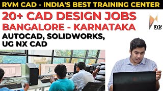 AUTOCAD amp SOLIDWORKS Job Vacancies in Bangalore  CAD Design Jobs  RVM CAD Bangalore  100 Jobs [upl. by Tammany323]