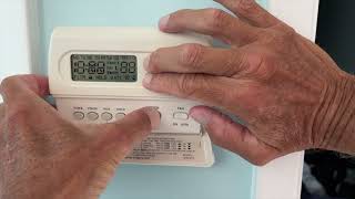 How to Reset White and Rodgers Thermostat [upl. by Otes945]