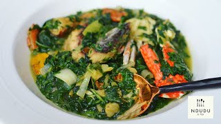 Oil Free ADEMEEWEDU Soup RecipeMOLOKHIA JUTE LEAVES  Ndudu by Fafa [upl. by Ressan]