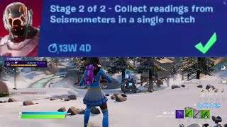 Receive your next objective in LogJam Lumberyard amp Collect readings from Seismometers  Fortnite [upl. by Valerian69]