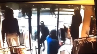 Video shows Sweden truck attack [upl. by Miett539]