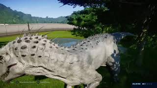 Jurassic World Evolution Indominus Rex Camouflage Gene No commentary [upl. by Rubin]