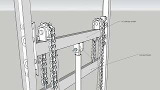 installation for guide rail lift guide rail structures are ready [upl. by Yeleak521]