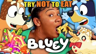 Try Not To Eat  Bluey Curried Sausages Pavlova Golden Crown Takeaway  People vs Food [upl. by Krystle639]