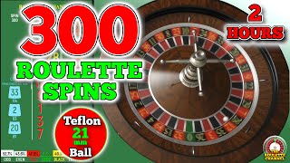 Day 23 300 Roulette Spins  Teflon Ball 22mm  Test Your Roulette Strategy [upl. by Winnifred243]