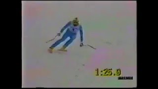 Pirmin Zurbriggen wins downhill Schladming 1988 [upl. by Anihsat442]