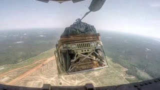 Humvee Airdrop From C17 [upl. by Varden755]