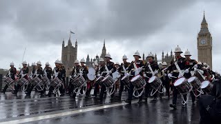 March Back to Waterloo Station after King Charles III Coronation [upl. by Ymereg]