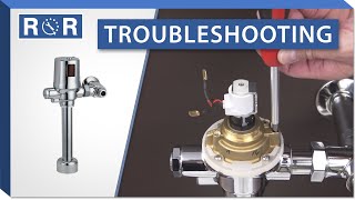 Troubleshooting a Delta Teck II H2Optic Flushometer  Repair and Replace [upl. by Lashonde85]