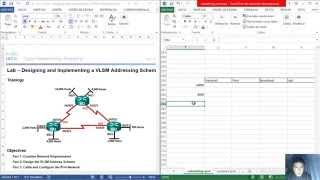 8215  9214 Lab  Designing and Implementing a VLSM Addressing Scheme [upl. by Nylatsirhc]