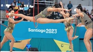 MEDALHA DE OURO 🇧🇷🥇 FINAL  BRASIL  5 ARCOS GINÁSTICA RÍTMICA JOGOS PANAMERICANOS SANTIAGO 2023 [upl. by Luy]