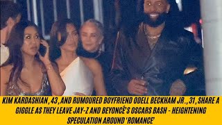 Kim Kardashian 43 and rumored boyfriend Odell Beckham Jr 31 share a giggle [upl. by Alison]