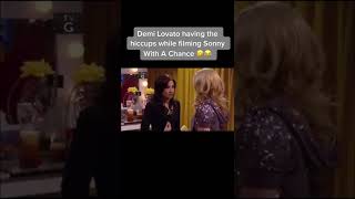 Demi lovato having the hiccups while filming sonny with a chance [upl. by Oiromed374]