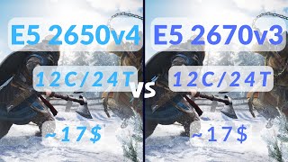 🇬🇧 Xeon E52667 V4 – test and comparison with E52696 V3 i312100  RX 5700XT [upl. by Almat]