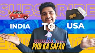 Travelling INDIA to USA  An EXCITING Journey  PhD in USA  जय श्री राम [upl. by Marston21]