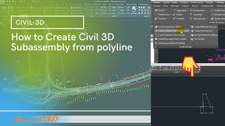 Create subassembly from Polyline in Civil 3D [upl. by Teddman]