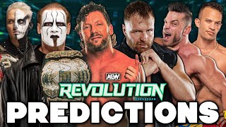 AEW Revolution 2021 Predictions [upl. by Anoerb178]