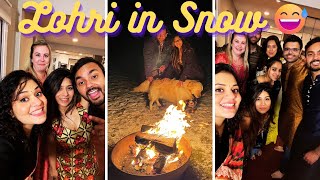 Snowstorm Wali Lohri 🔥 Welcome to USA [upl. by Ttenaej899]