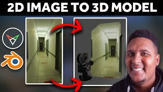 How to Turn Any 2d Photo into 3d Using Fspy and Blender  Camera Mapping Beginner Tutorial [upl. by Ennire205]